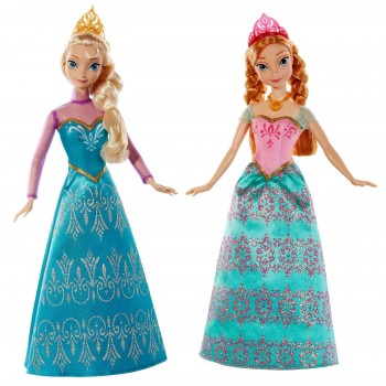 Mattel Disney Frozen Πριγκίπισσα Άννα Και Πριγκίπισσα Έλσα Σετ Των 2 BDK37 746775304058