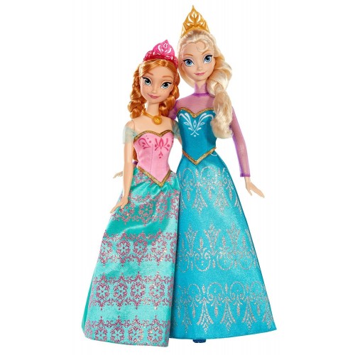 Mattel Disney Frozen Πριγκίπισσα Άννα Και Πριγκίπισσα Έλσα Σετ Των 2 BDK37 746775304058