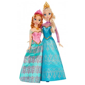 Mattel Disney Frozen Πριγκίπισσα Άννα Και Πριγκίπισσα Έλσα Σετ Των 2 BDK37 746775304058