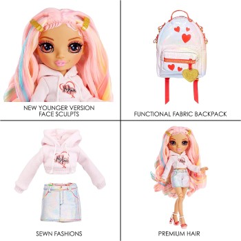 MGA Entertainment Rainbow High Junior High Κούκλα - Kia Hart (Pink) 582939 / 590781 035051590781
