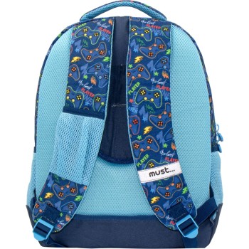Diakakis imports The Best Gamer Elementary School Backpack 3 Pouches 000585013 5205698599774