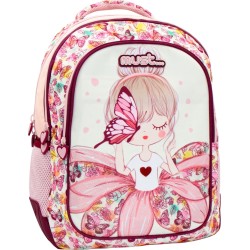 Diakakis imports Σχολική Τσάντα Πλάτης Δημοτικού Butterfly Girl 3 Θήκες 000585018 5205698599873