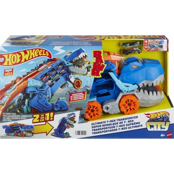 Mattel Hot Wheels Απόλυτη Νταλίκα - Πίστα - Δεινόσαυρος HNG50 194735140022