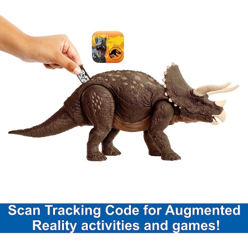 Mattel Jurassic World Habitat Defender Τρικεράτωψ Απο Ανακυκλωμένο Πλαστικό HPP88 194735165421