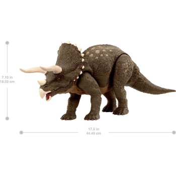 Mattel Jurassic World Habitat Defender Τρικεράτωψ Απο Ανακυκλωμένο Πλαστικό HPP88 194735165421