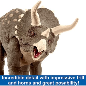 Mattel Jurassic World Habitat Defender Τρικεράτωψ Απο Ανακυκλωμένο Πλαστικό HPP88 194735165421