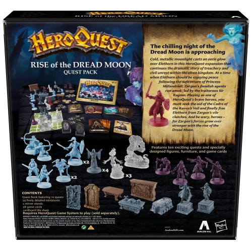 Hasbro Επιτραπέζιο Heroquest Expansion Rise Of The Dread Moon F6646 5010996161918