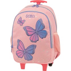 POLO Σακιδιο Trolley Junior Little - (Pink Butterfly) 901039-8227 5201927121167