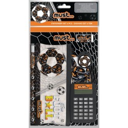 Diakakis imports True Football School Set With Computer And Pvc Case 6 Pcs. 000584596 5205698552199