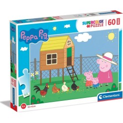 Clementoni Maxi Supercolor Peppa Pig 60 TMX Puzzles Maxi Supercolor 1200-26590 8005125265909