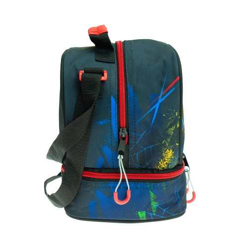 GIM Τσαντάκι Φαγητού Oβαλ Spiderman Blue Net 337-04220 5204549151932