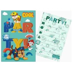 OEM Party Invitation - Paw Patrol Cool (5Pcs.) F03034 8720029030407