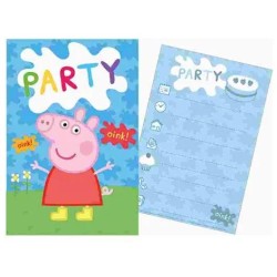 OEM Party Invitation - Peppa Pig (5Pcs.) F03034 8720029030421