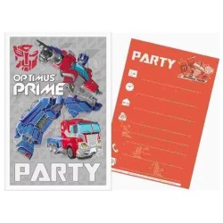 OEM Party Invitation - Transformers (5Pcs.) F03034 8720029030438