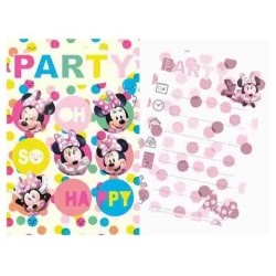 OEM Party Invitation - Minnie Mouse (5Pcs.) F03034 8720029030445