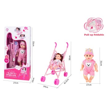 Toys-shop Choice Σετ Μωρο Με Καρότσι JO164025 6990323640257
