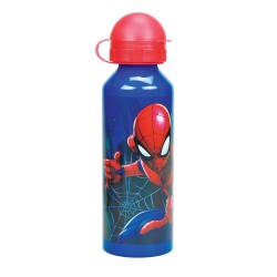 GIM Pagouri Aluminium 520Ml Spiderman Blue Net 557-13232 5204549153066