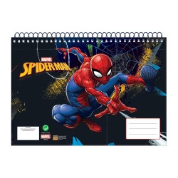 GIM Μπλοκ Ζωγραφικής Α4 Σπιράλ 30Φ. Spiderman 337-04413 5204549150942