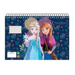 GIM Μπλοκ Ζωγραφικής Α4 Σπιράλ 30Φ. Frozen 341-69413 5204549150744