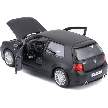 Maisto VW Golf R32 1 24 Scale Model Car, Movable, 20 Cm, Matt Black (531290M) 48/31290 BK 090159072454
