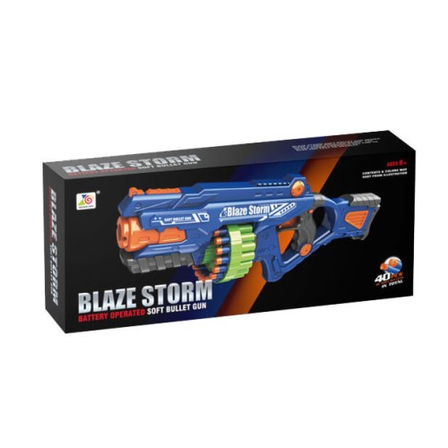 Toys-shop Choice Blaze Storm Όπλο Μπαταρίας Με Αφρώδη Βελάκια JG062865 6990323628651