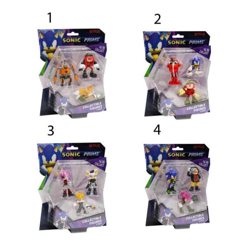 PMI Ltd Sonic Collectible Figure 6.5Cm - 3 Pack (S1) (Random)  SON2020 7290117585351