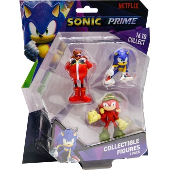 PMI Ltd Sonic Collectible Figure 6.5Cm - 3 Pack (S1) (Random)  SON2020 7290117585351