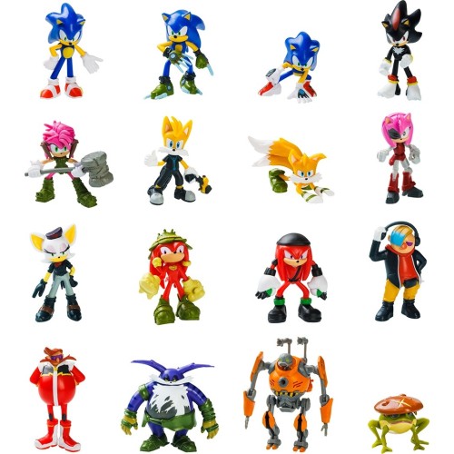 PMI Ltd Sonic Collectible Figures 6.5Cm - 12 Pack Deluxe Box - Including 2 Rare Hidden Characters (S1) (Random) SON2080 72901175