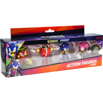 PMI Ltd Sonic Articulated Action Figures 7.5Cm - 4 Pack (S1) (Random) SON6040 7290117585429