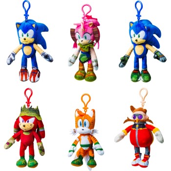 PMI Ltd Sonic Clip On Plush Characters 15Cm (S1) SON7004 7290117585566