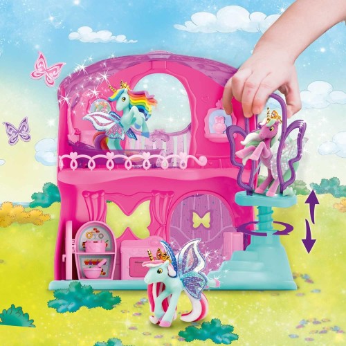 craze Galupy Unicorn Mariposa House 1X Unicorn Figure 1X House With Special Elevator Function And Accessories CRZ43349 405977904