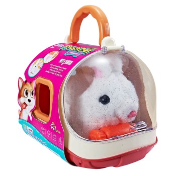Toys-shop Choice Λούτρινη Λαγουδάκι Μπαταρίας Με Κλουβί Μεταφοράς JB072216 6990323722168