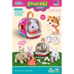 Toys-shop Choice Λούτρινη Λαγουδάκι Μπαταρίας Με Κλουβί Μεταφοράς JB072216 6990323722168