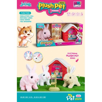 Toys-shop Choice Plush Battery Bunny With House JB072212 6990323722120