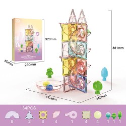Toys-shop Choice  Μαγνήτες Building Blocks 34Τμχ JK149761 6990323497615
