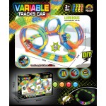 Toys-shop Choice 468cm B/O track car with light 148pcs(2*AA not included) JB071372 6990323713722
