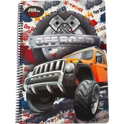 NO FEAR BMU Τετράδιο Α4 Σπυράλ 2 Θεμάτων Off Road-Active 348-14440 5204549156289