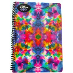 NO FEAR BMU Τετράδιο 17X25 Σπυράλ 2 Θεμάτων 70Φ.Color Tie Dye-Queen 348-21402 5204549156395