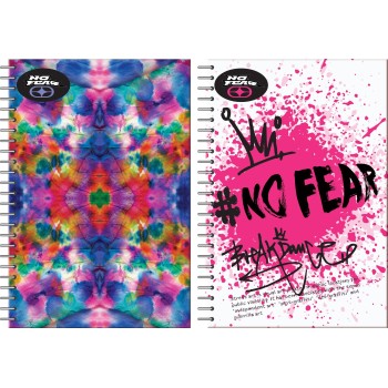 NO FEAR BMU Τετράδιο 17X25 Σπυράλ 2 Θεμάτων 70Φ.Color Tie Dye-Queen 348-21402 5204549156395