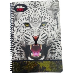 NO FEAR BMU Τετράδιο 17X25 Σπυράλ 2 Θεμάτων 70Φ. White Wolf-Jaguar 348-11402 5204549156227