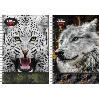 NO FEAR BMU Τετράδιο 17X25 Σπυράλ 2 Θεμάτων 70Φ. White Wolf-Jaguar 348-11402 5204549156227