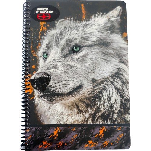 NO FEAR BMU Τετράδιο 17X25 Σπυράλ 2 Θεμάτων 70Φ. White Wolf-Jaguar 348-11402 5204549156227