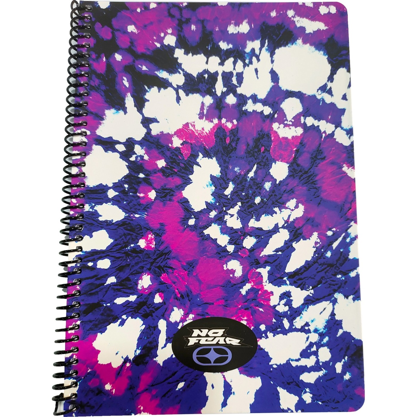 NO Fear BMU Τετράδιο 17X25 Σπυράλ 2 Θεμάτων 70Φ.Vintage Tie Dye-Color Space Blue