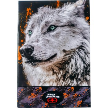 BMU Notebook 17X25cm NO Fear White Wolf-Yellow City Ass. 348-11400 5204549156210