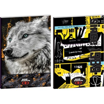 Bmu Τετράδιο 17X25cm No Fear White Wolf-Yellow City 348-11400 5204549156210