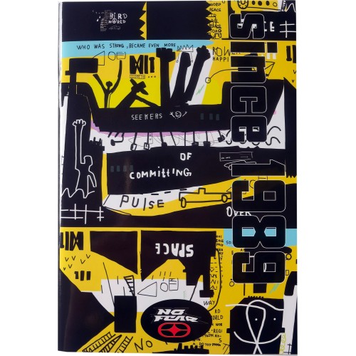 BMU Notebook 17X25cm NO Fear White Wolf-Yellow City Ass. 348-11400 5204549156210