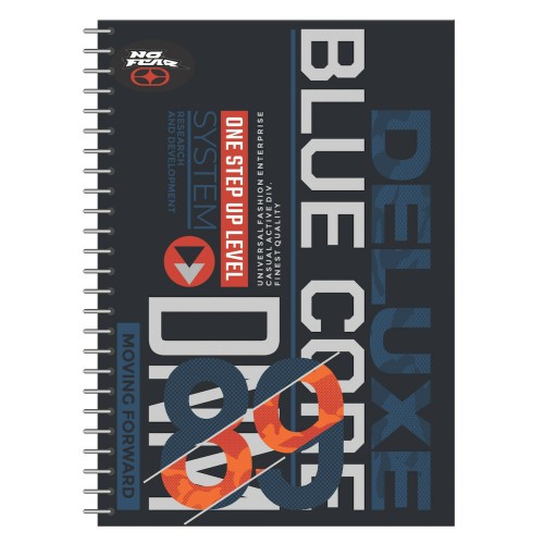 NO FEAR Notebook A4 Spyral 2 Topics Extreme Atv-Blue Core 348-04440 5204549145252