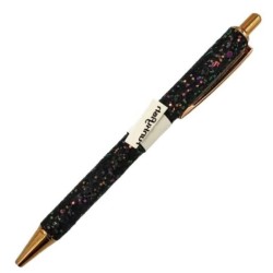FunkyFish Pen Ballpoint Glitter 0.7Mm Black 300-30108 7297473721508