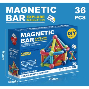 Toys-shop Choice Μαγνήτες Magnetic Clever 36Τμχ JK143925 6990323439257