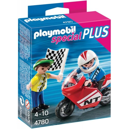 Playmobil Αγόρια Με Αγωνιστική Μοτοσυκλέτα 4780 4008789047809